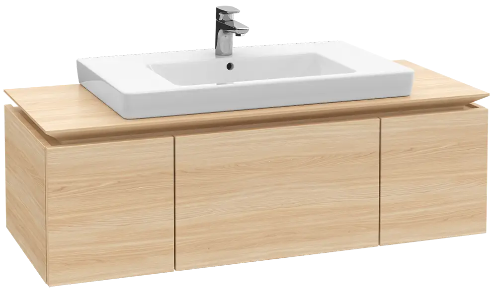 Modern Bathroom Sink with Wooden Vanity Cabinet