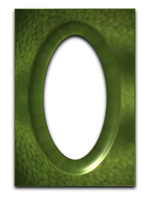 Green Oval Picture Frame