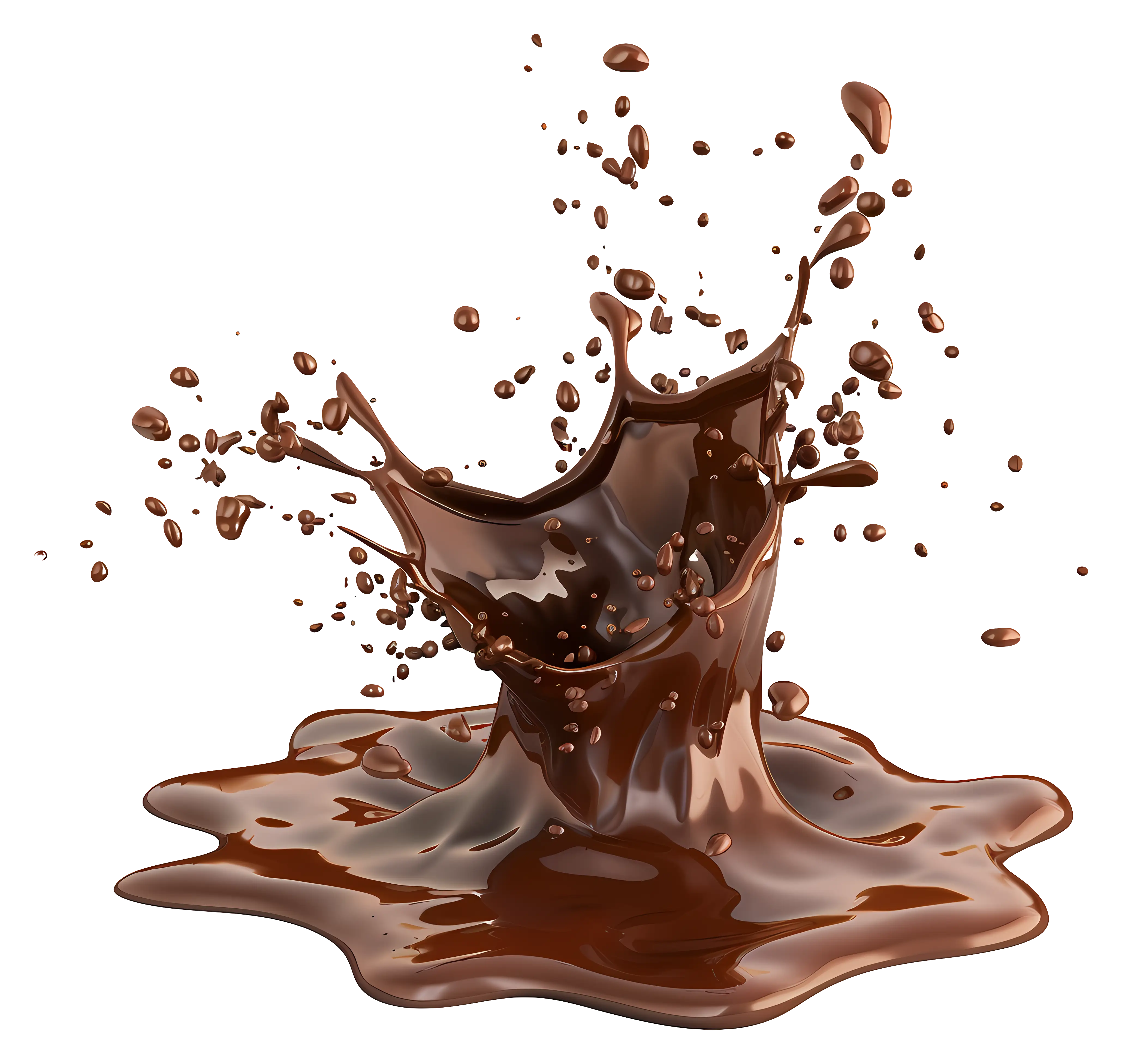 Realistic Chocolate Splash Art