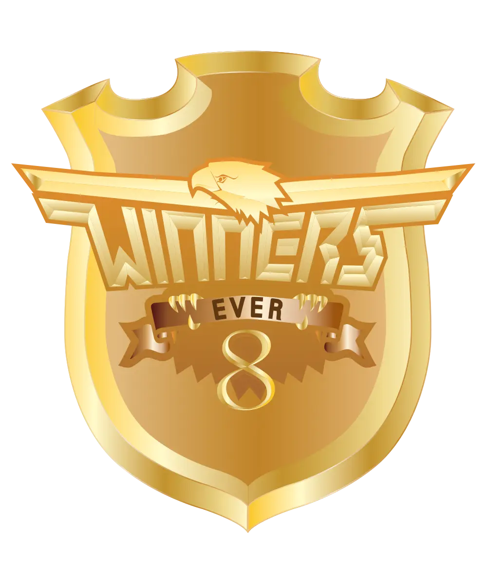 Golden Winner Shield Emblem