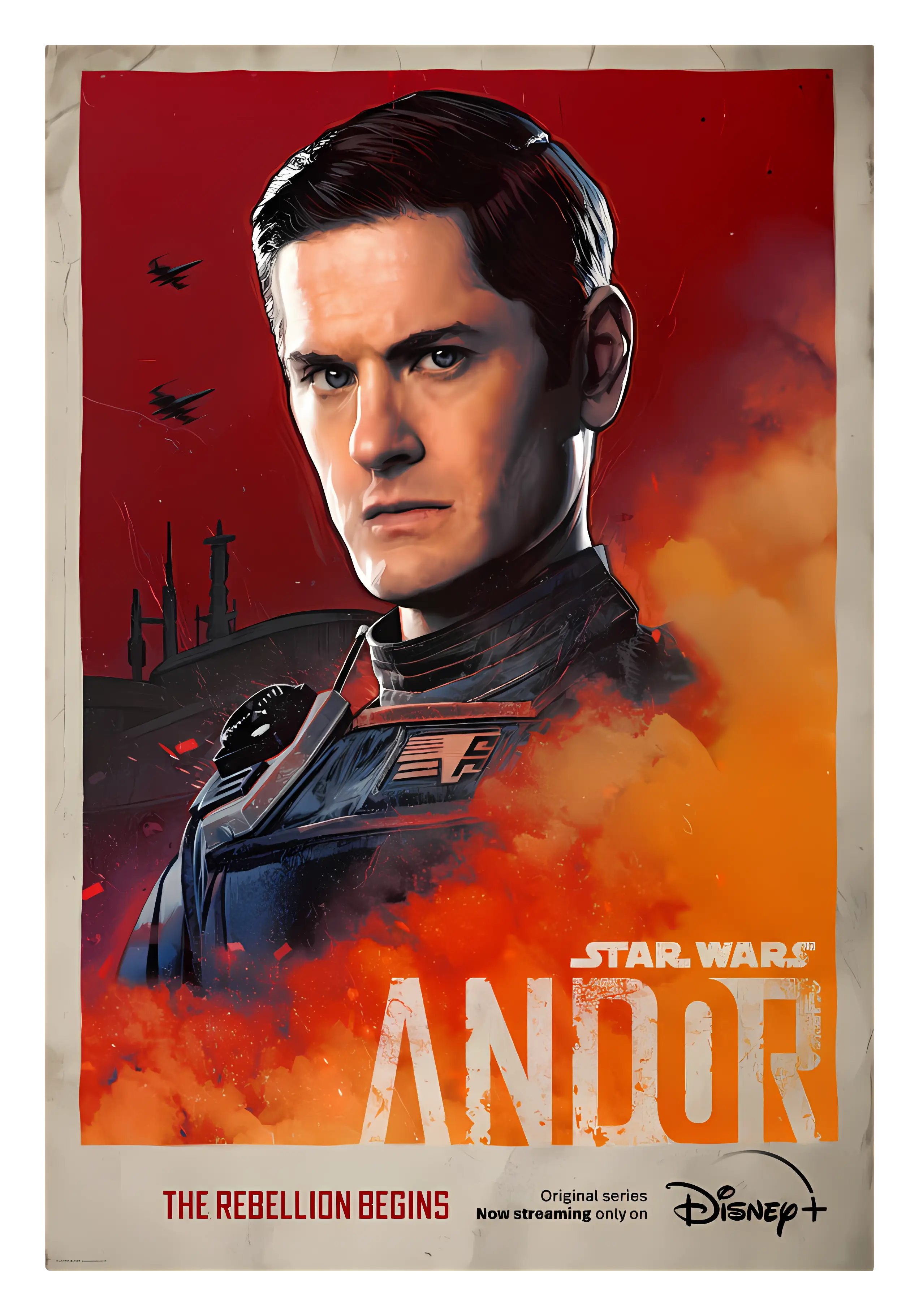Star Wars Andor Poster with Uniformed Character