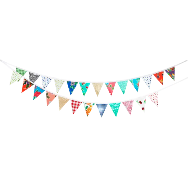 Colorful Triangle Bunting Flags for Decoration