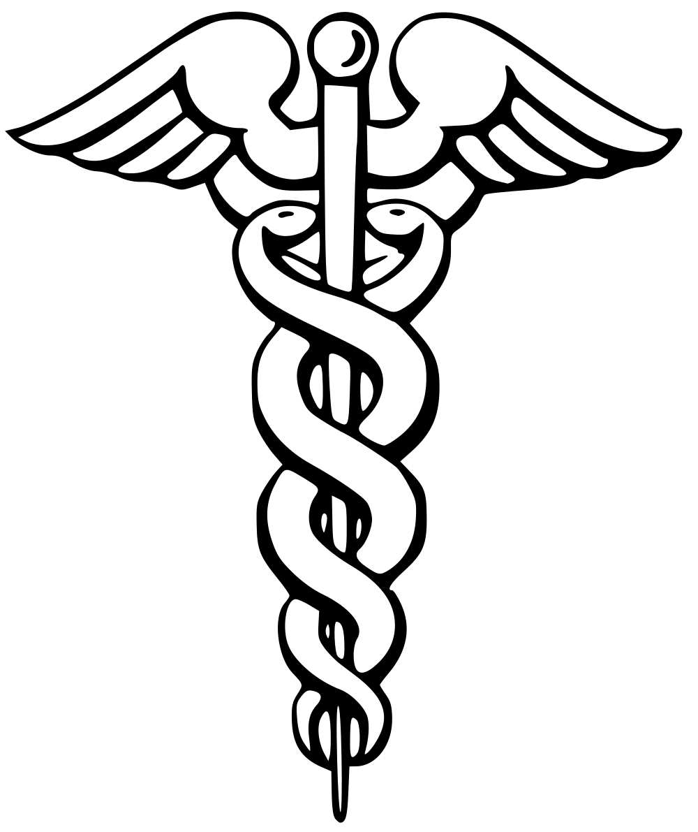 Medical Caduceus Logo Symbol