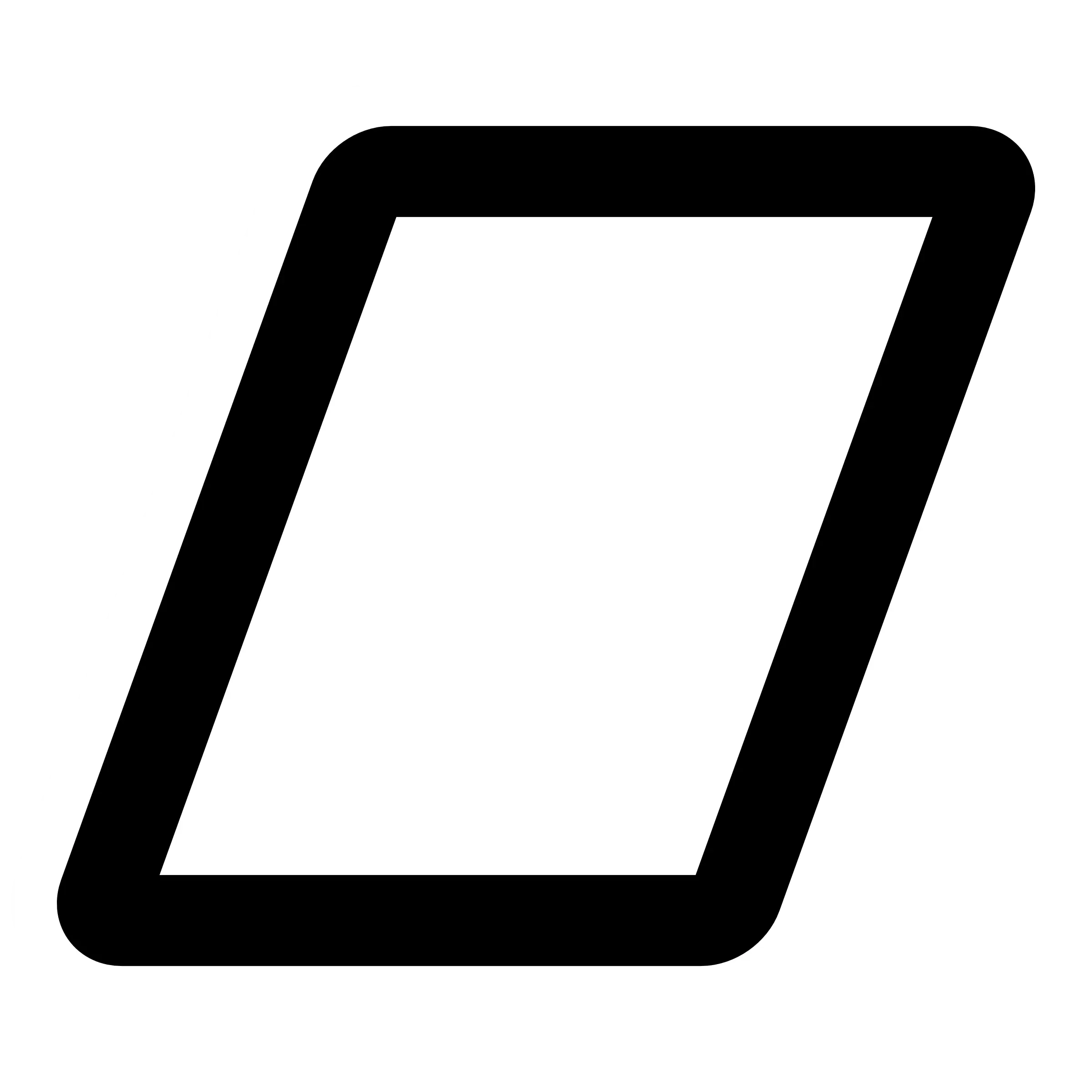Slanted Rectangle Icon