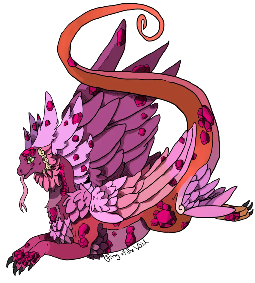 Fantasy Dragon with Gems