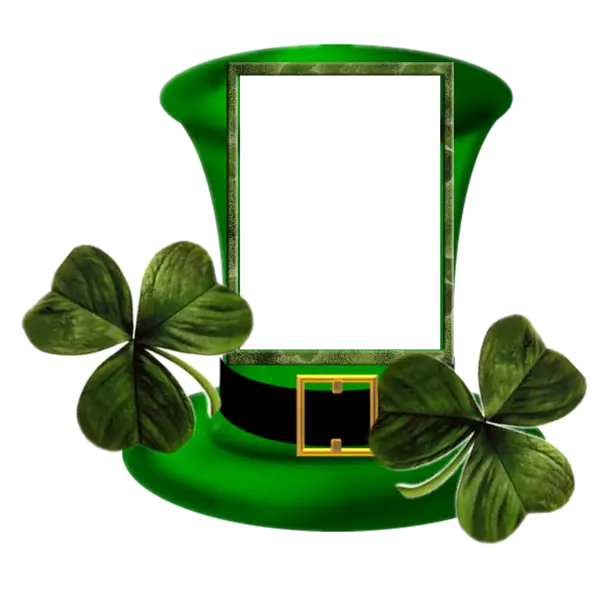 Leprechaun Hat with Clovers