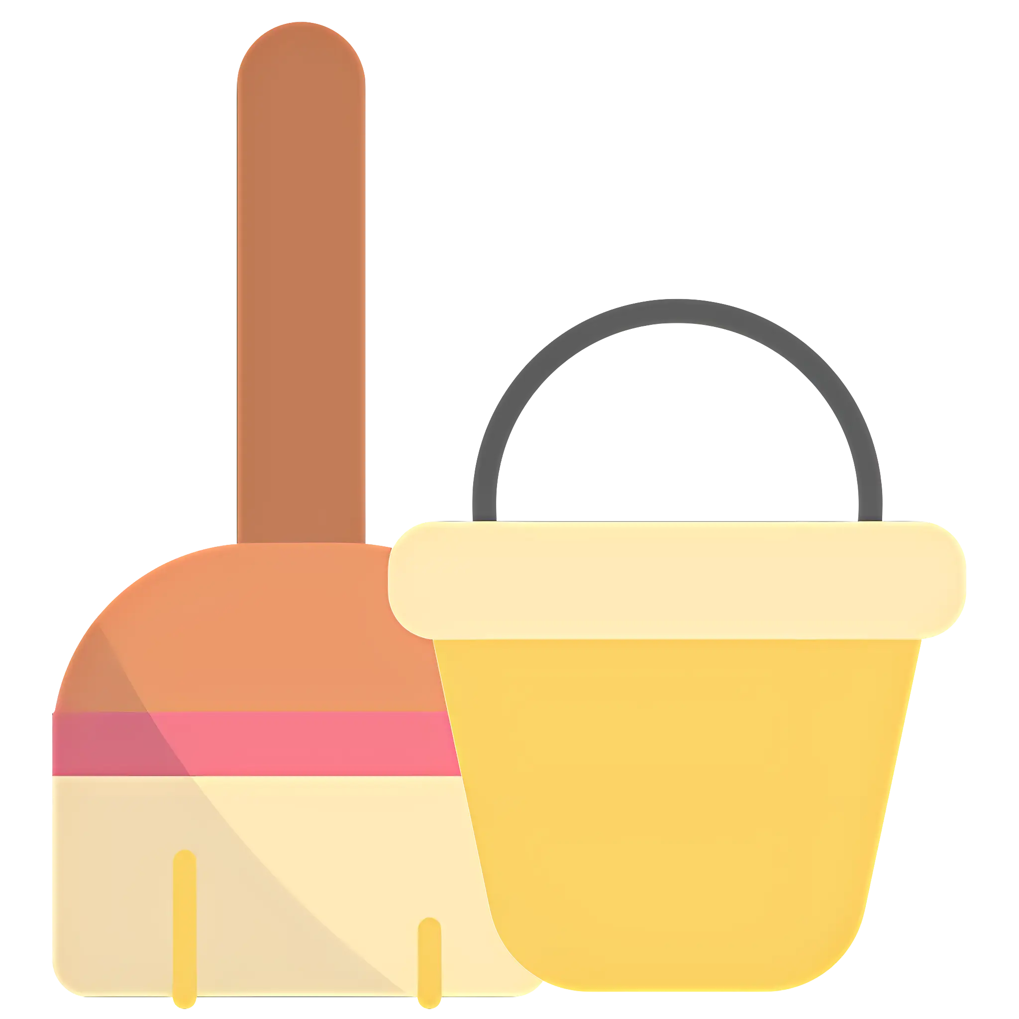 Household Cleaning Tools Illustration