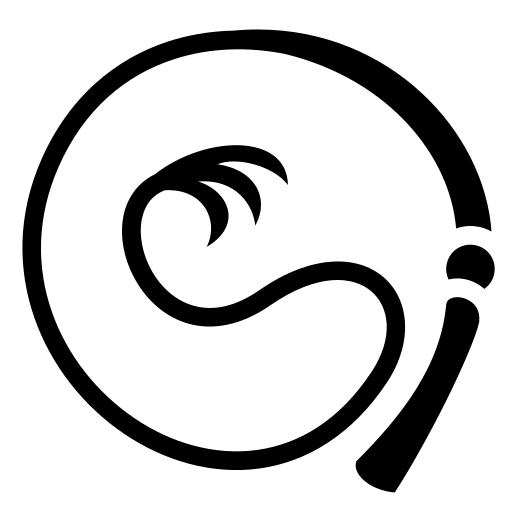 Whip Icon with Curved Design