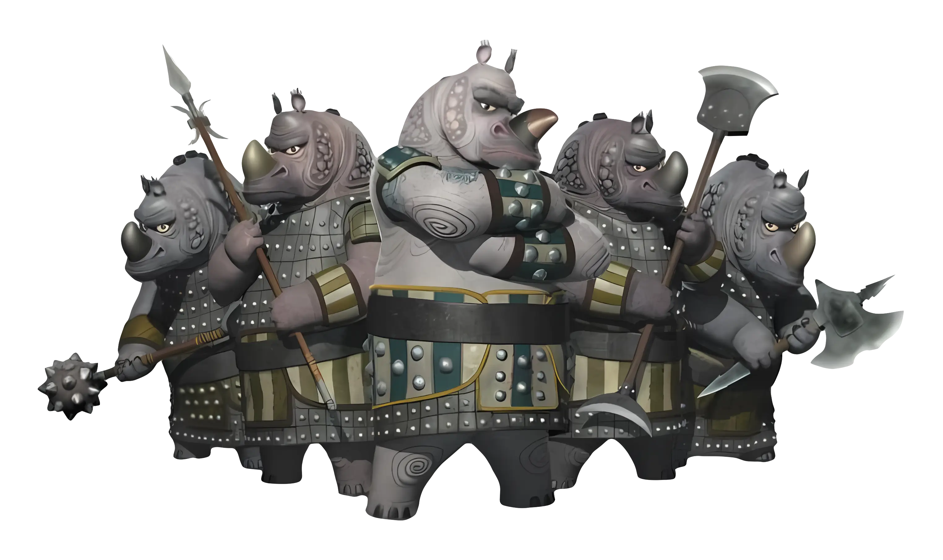 Rhino Warriors in Armor