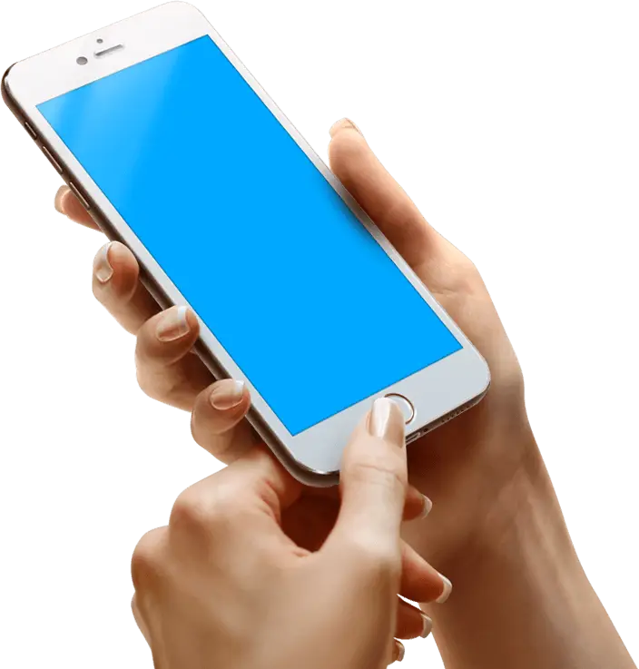 Smartphone User Interacting with Device