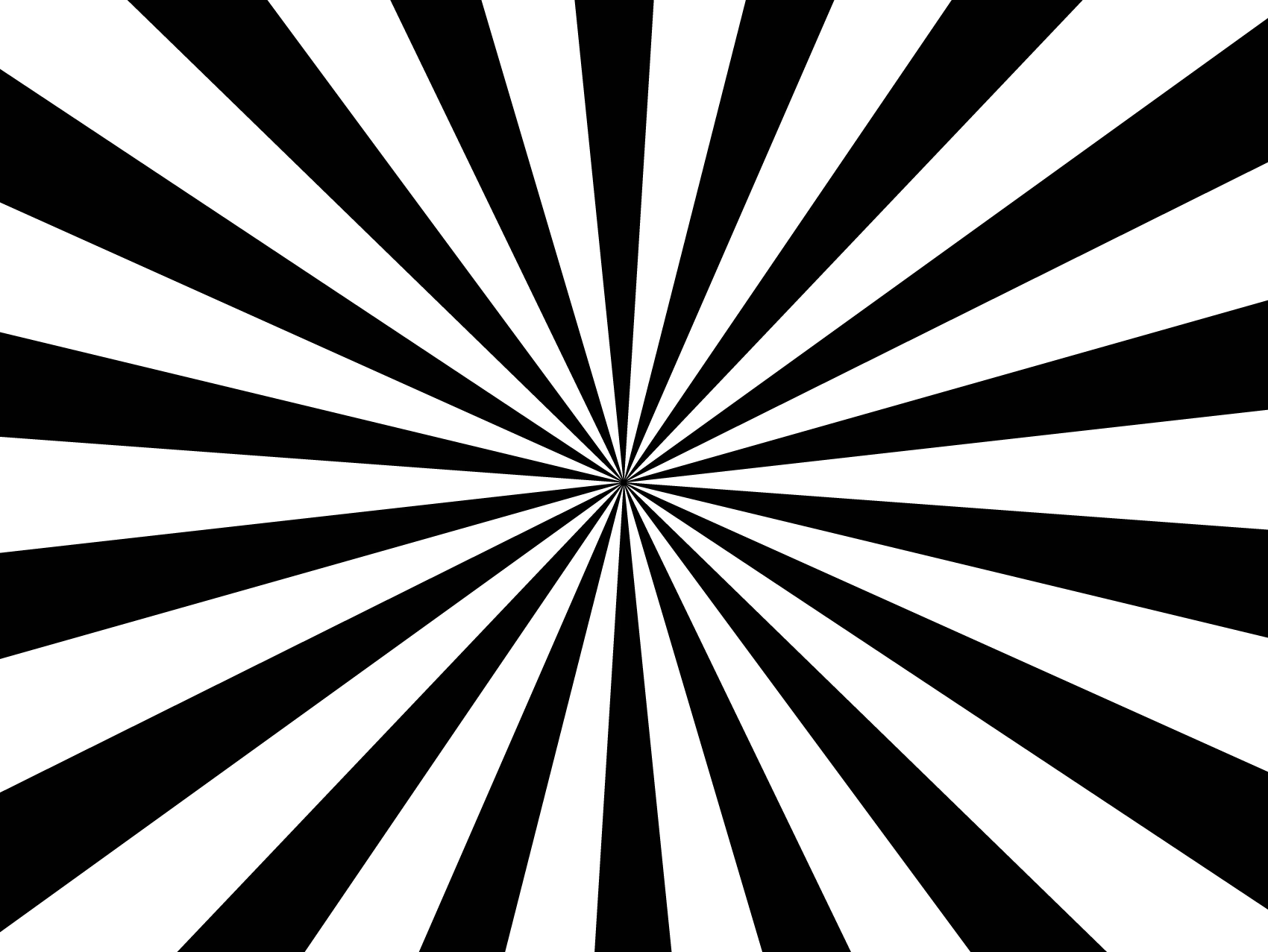 Black and White Sunburst Pattern