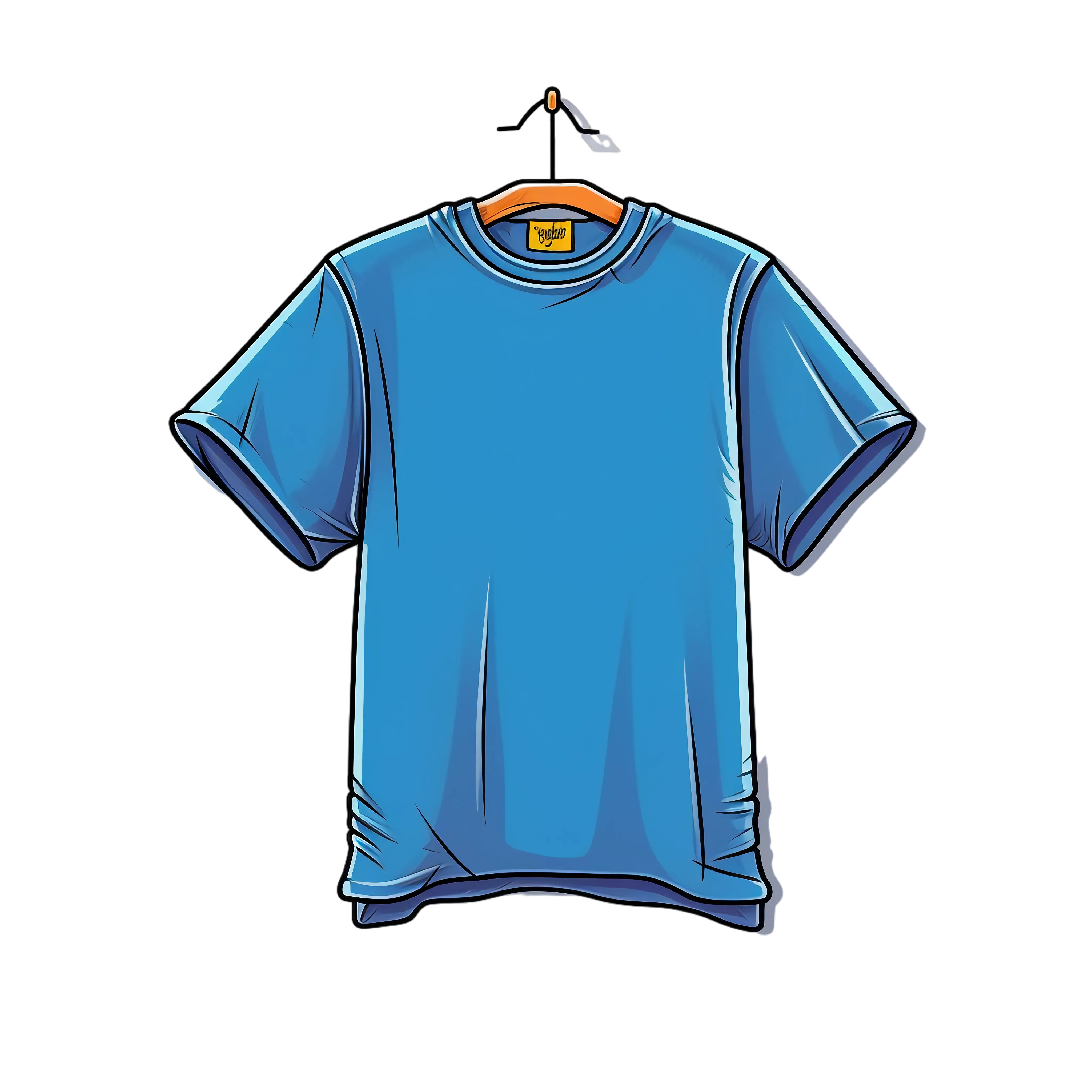 Blue T-Shirt on Hanger