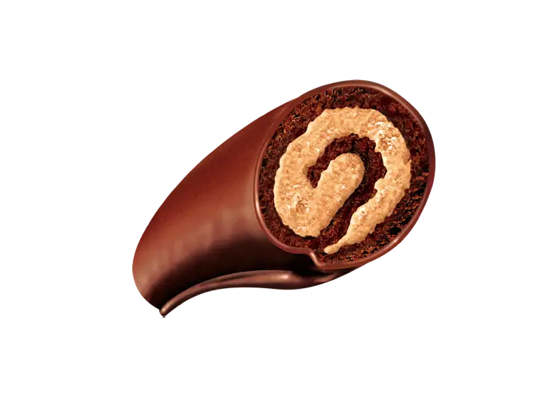 Chocolate Roll with Cream Filling