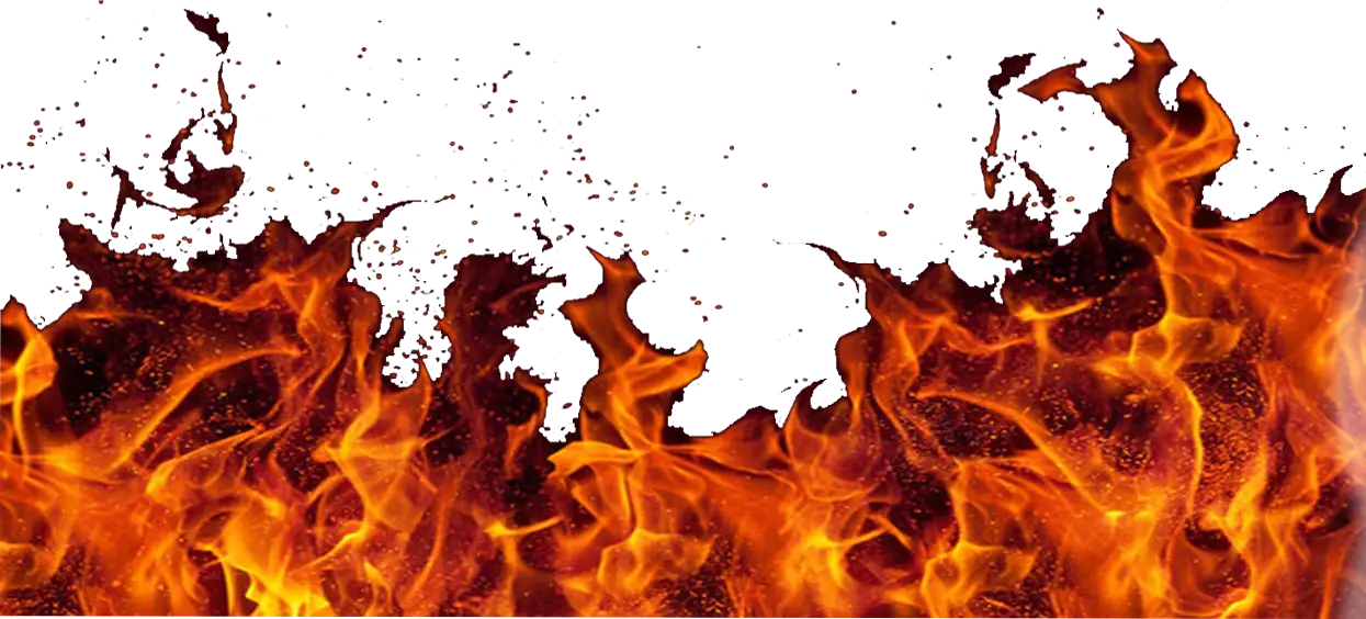 Realistic Flames and Fire Effect Illustration