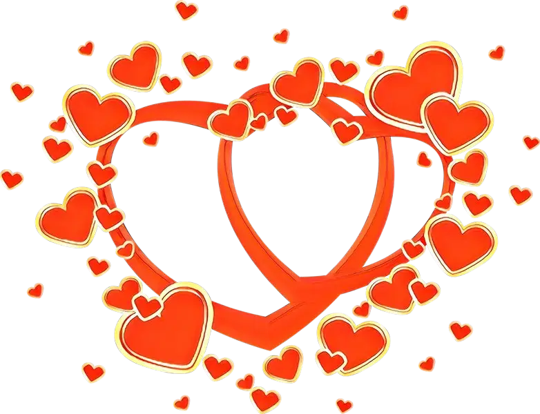 Heart-Shaped Design with Multiple Hearts