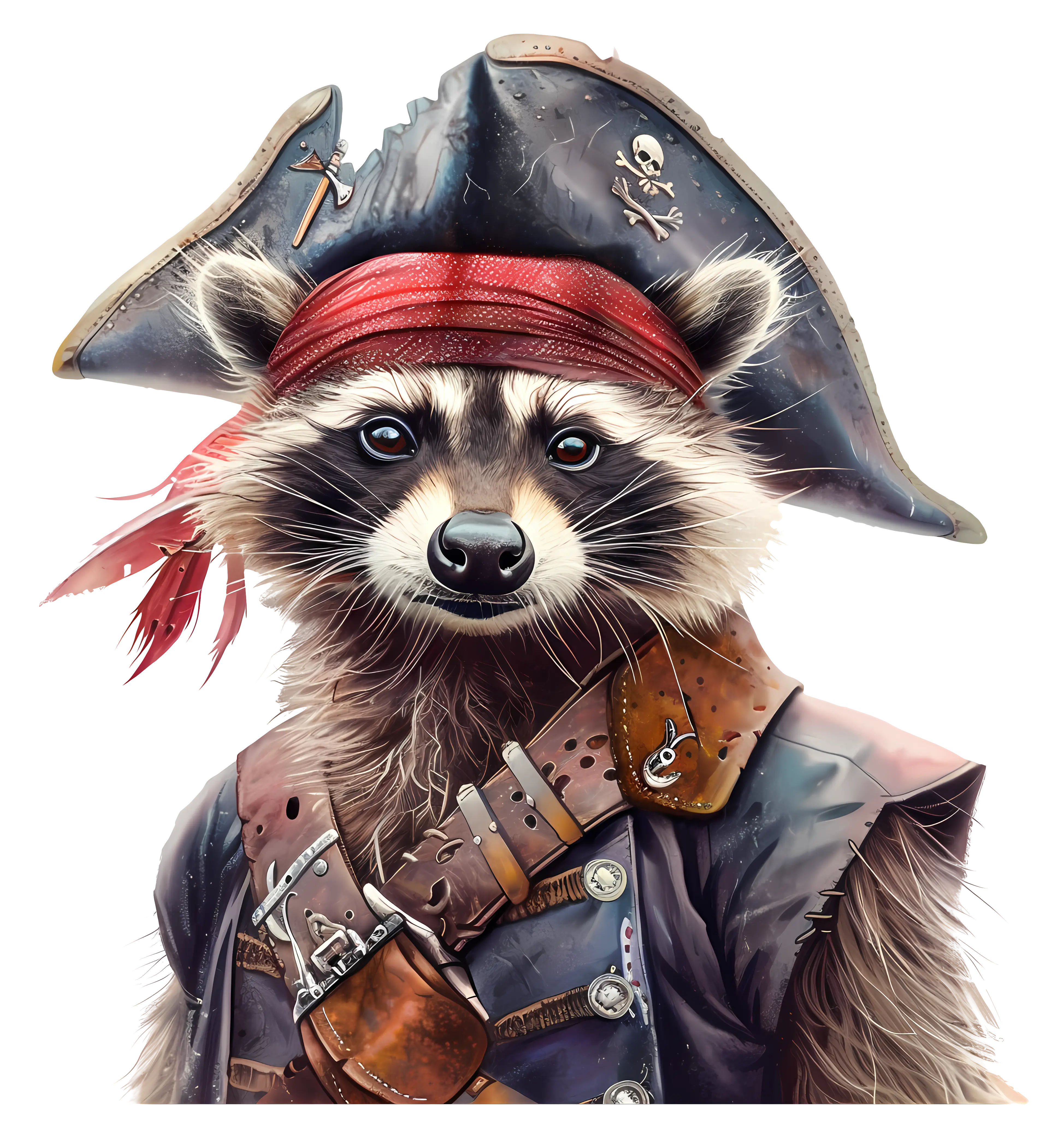 Pirate Raccoon in Costume
