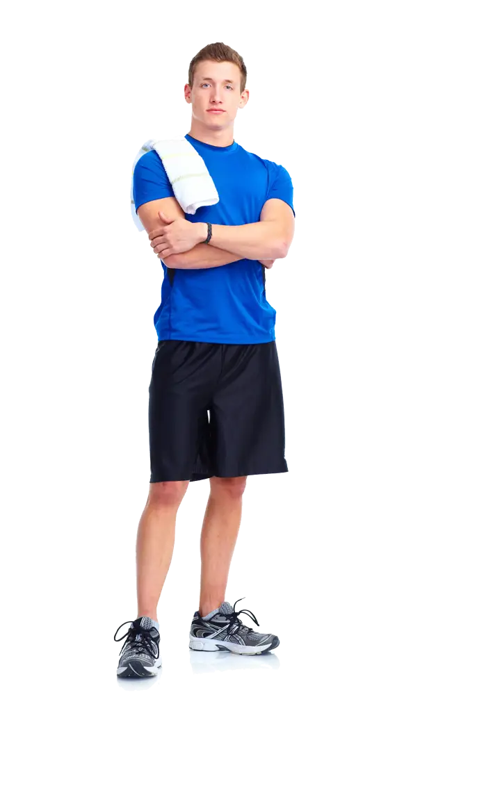 Man in Sportswear with Towel