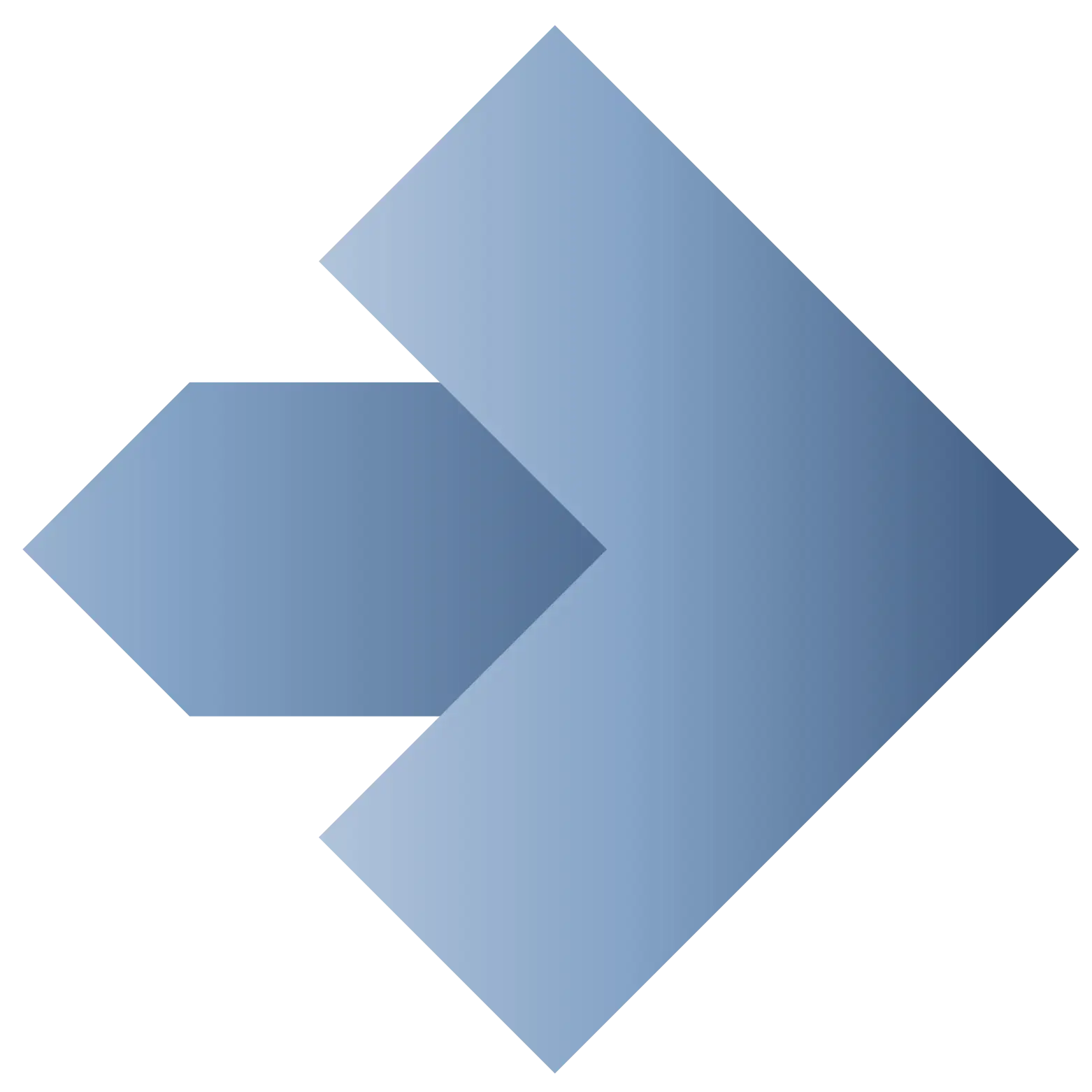 Minimalist Blue Arrow Icon