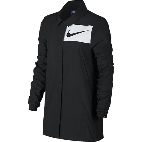 Black Sports Jacket with Logo Detail