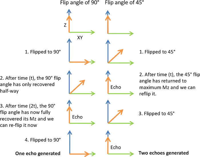 Flip Angle Diagram for Educational Use