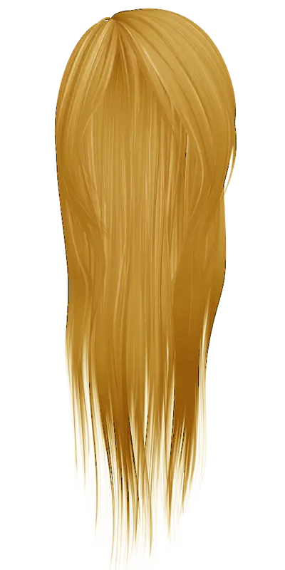 Long Blonde Hair Illustration
