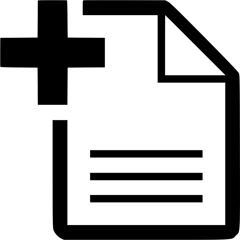 Document with Plus Symbol Icon