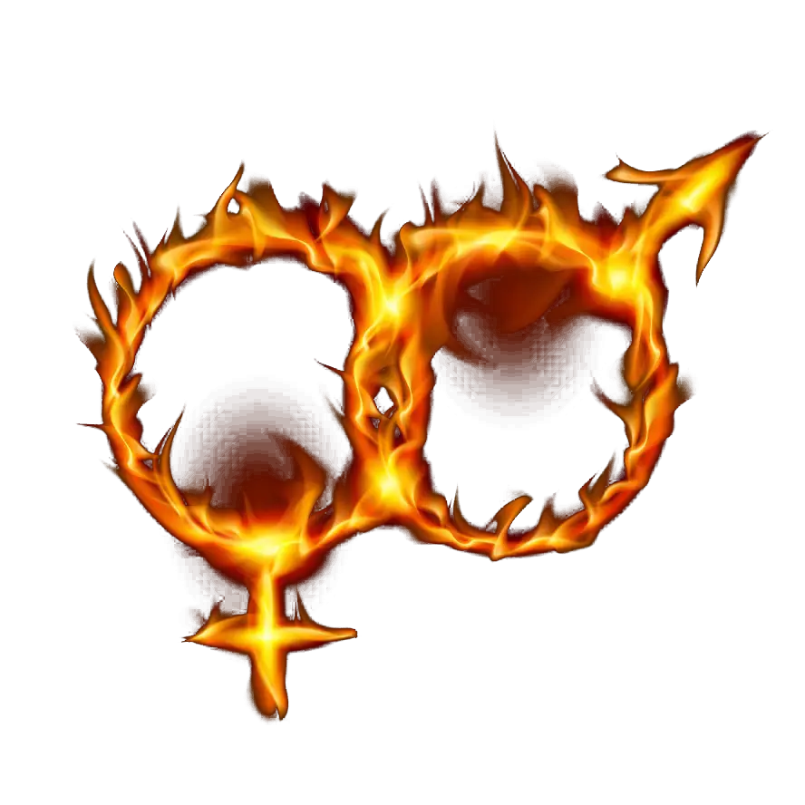 Flaming Gender Symbols