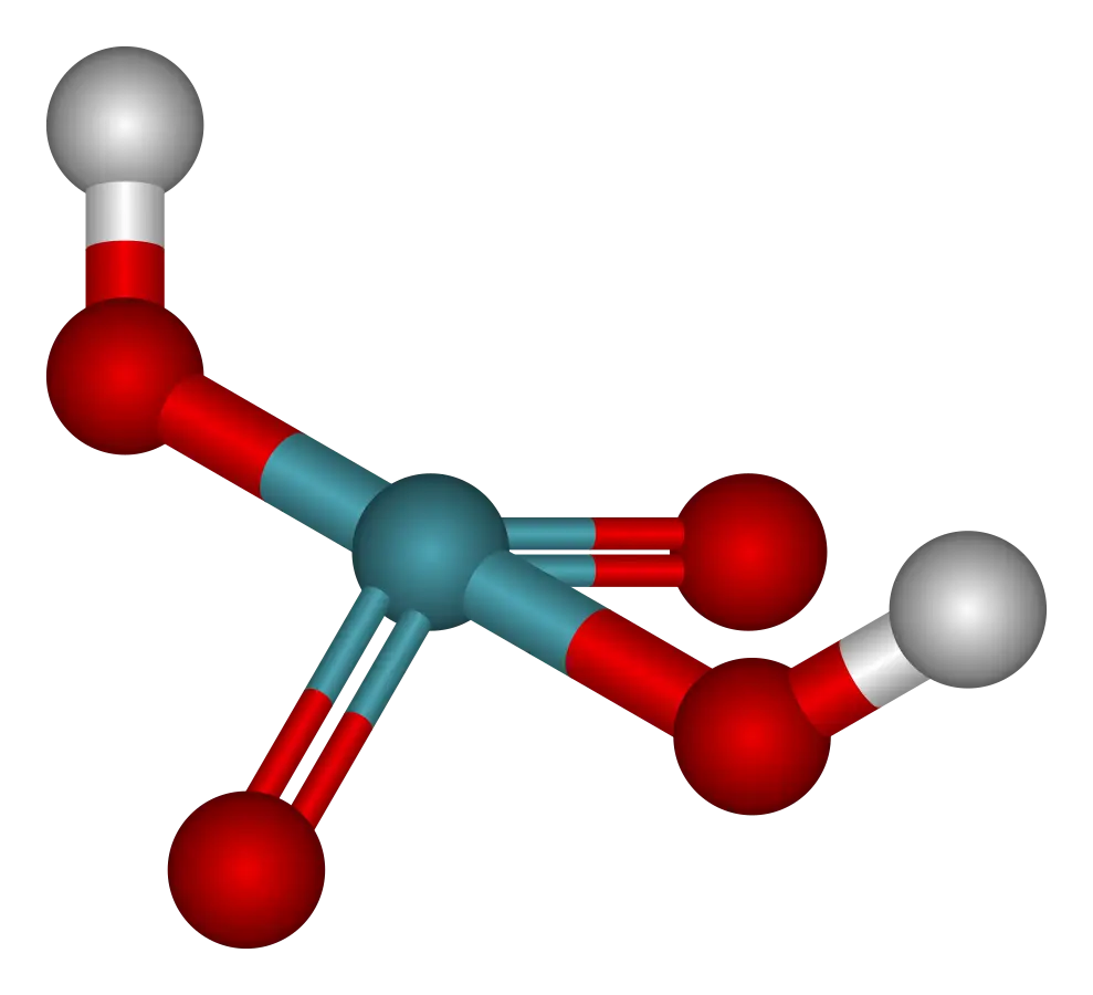 Chemical Structure Model in 3D Illustration