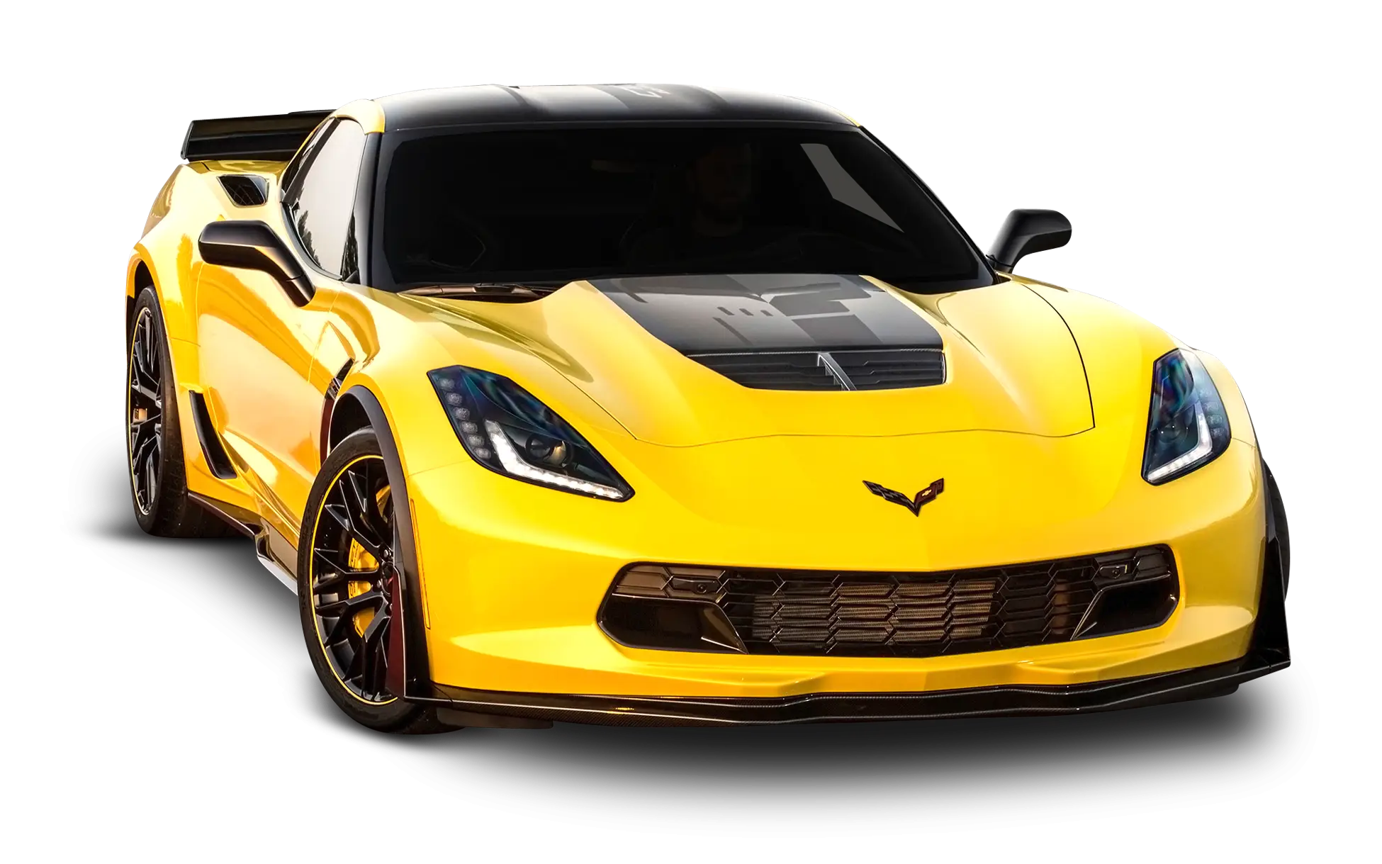 Sleek Yellow Sports Car Design