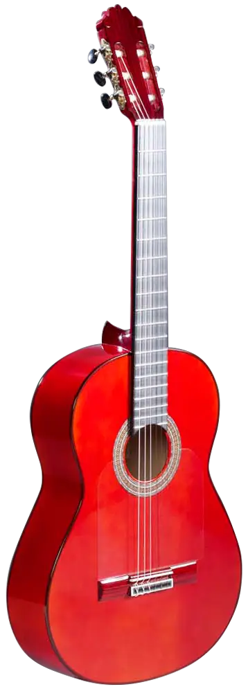 Red Classical Guitar for Musical Performances