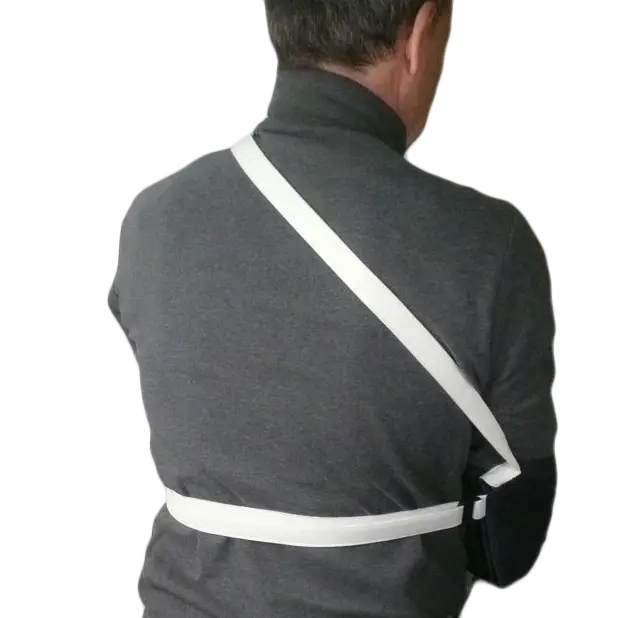 Person Wearing Arm Sling for Support