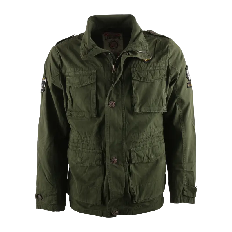 Green Military-Style Jacket