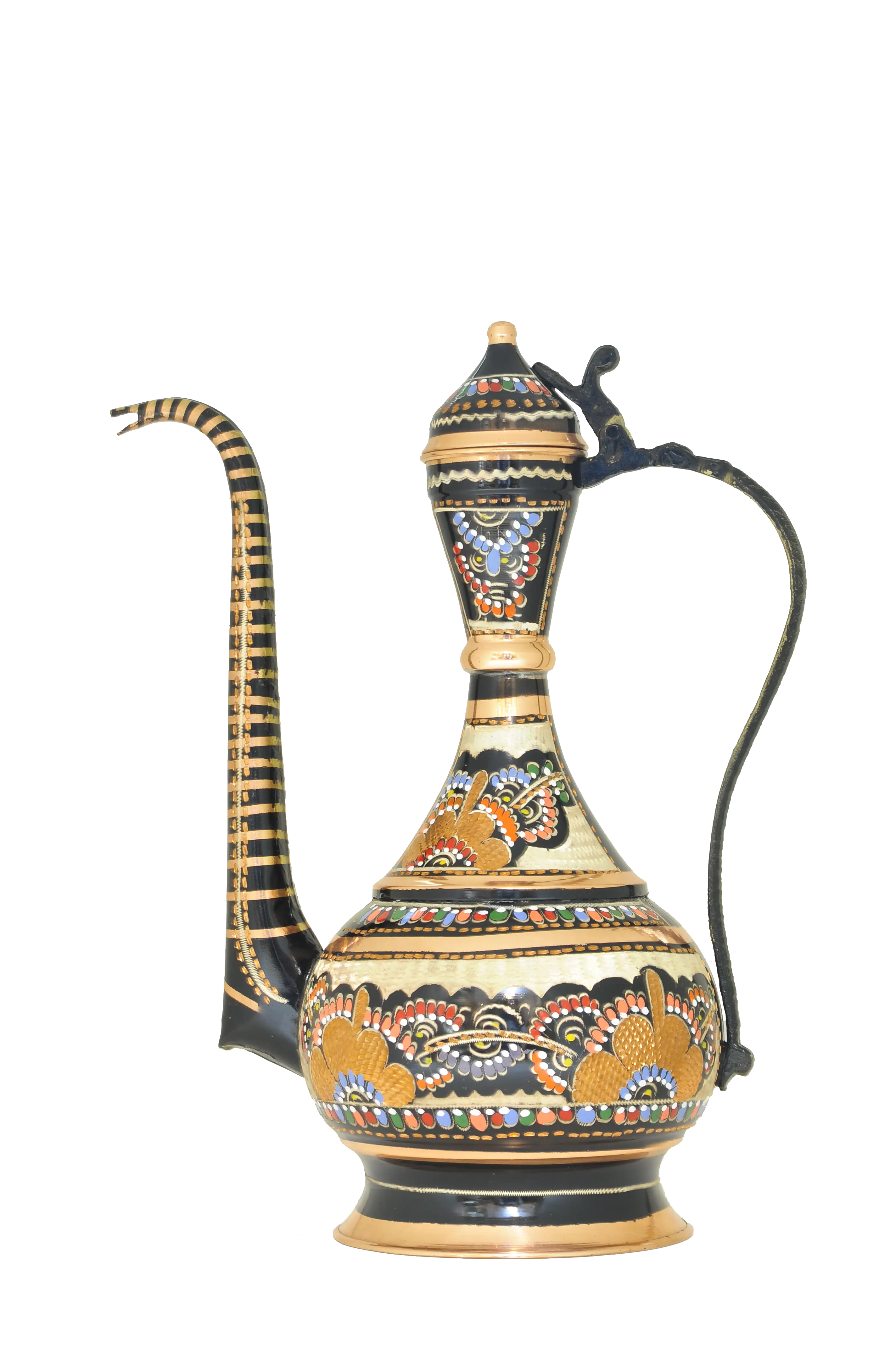 Ornately Painted Decorative Pitcher Illustration