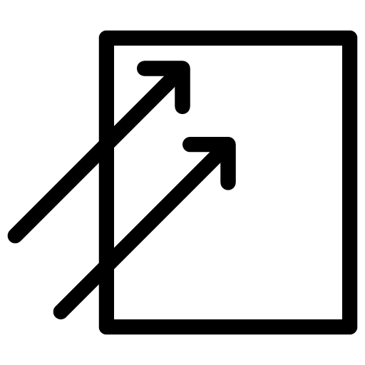Diagonal Arrows in Rectangle