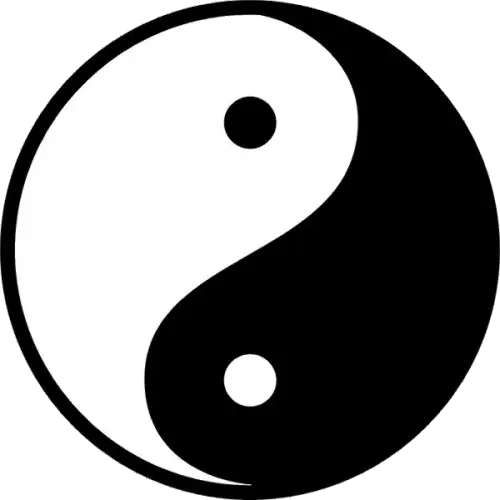 Traditional Yin-Yang Symbol Illustration