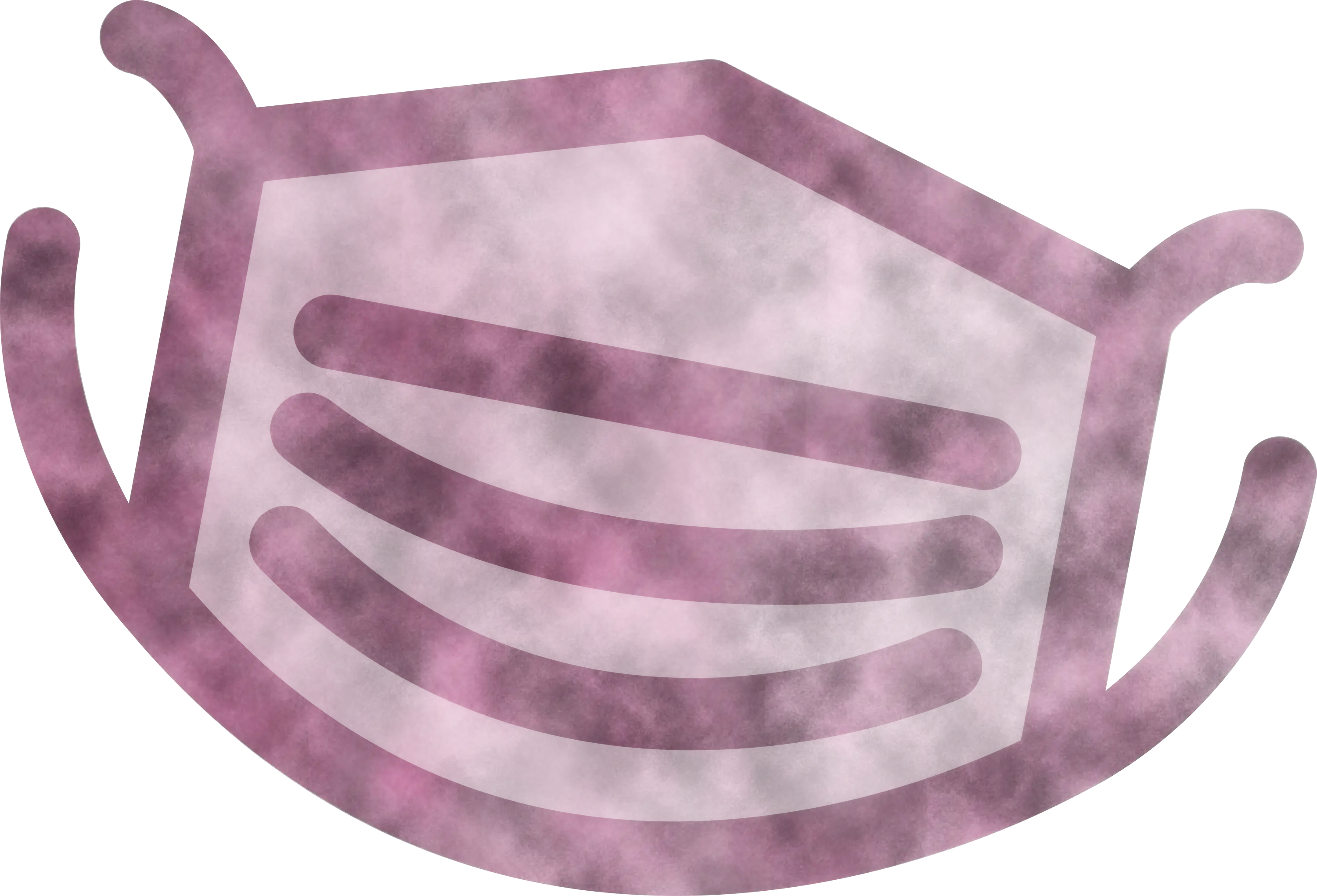 Purple Smoky Mask Illustration