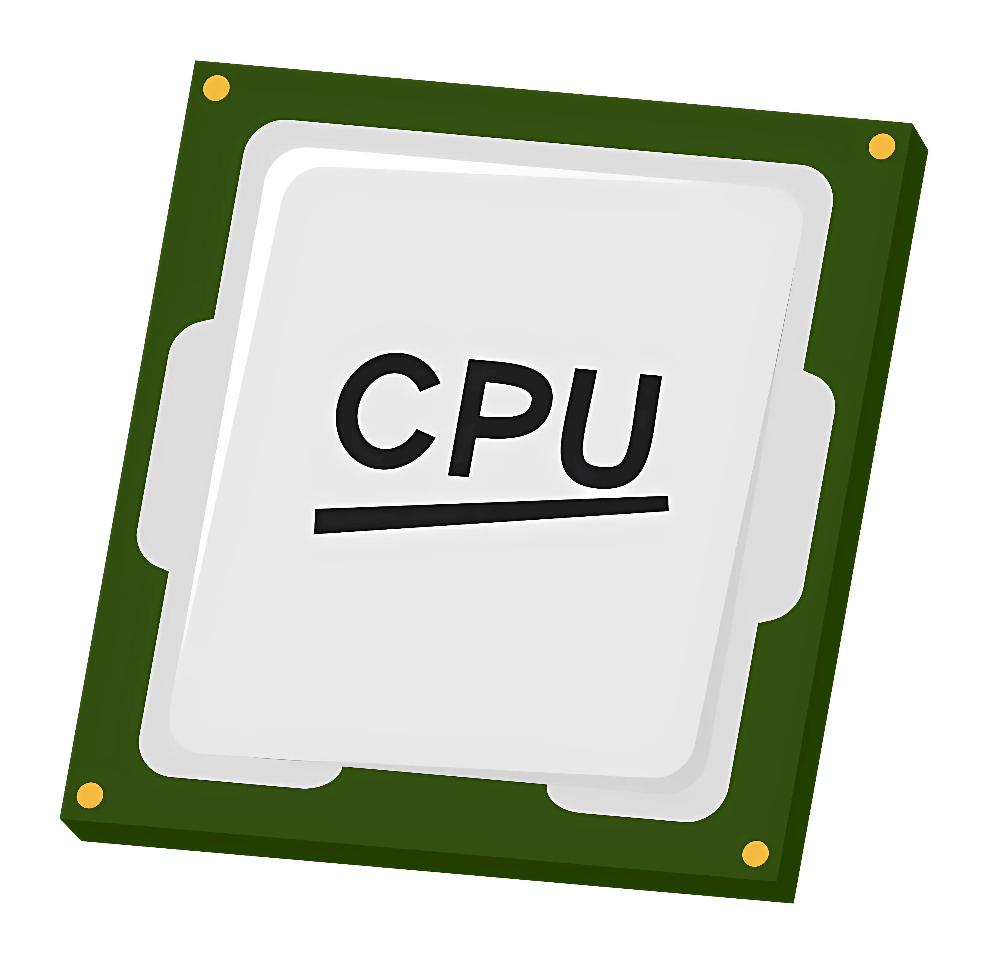 CPU Chip Illustration