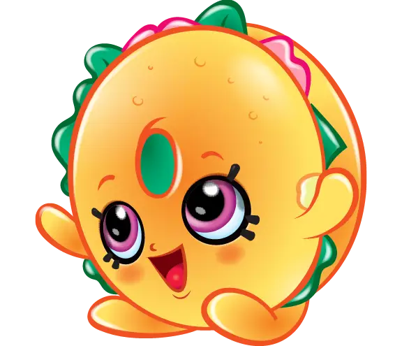 Cute Animated Taco Cartoon Character