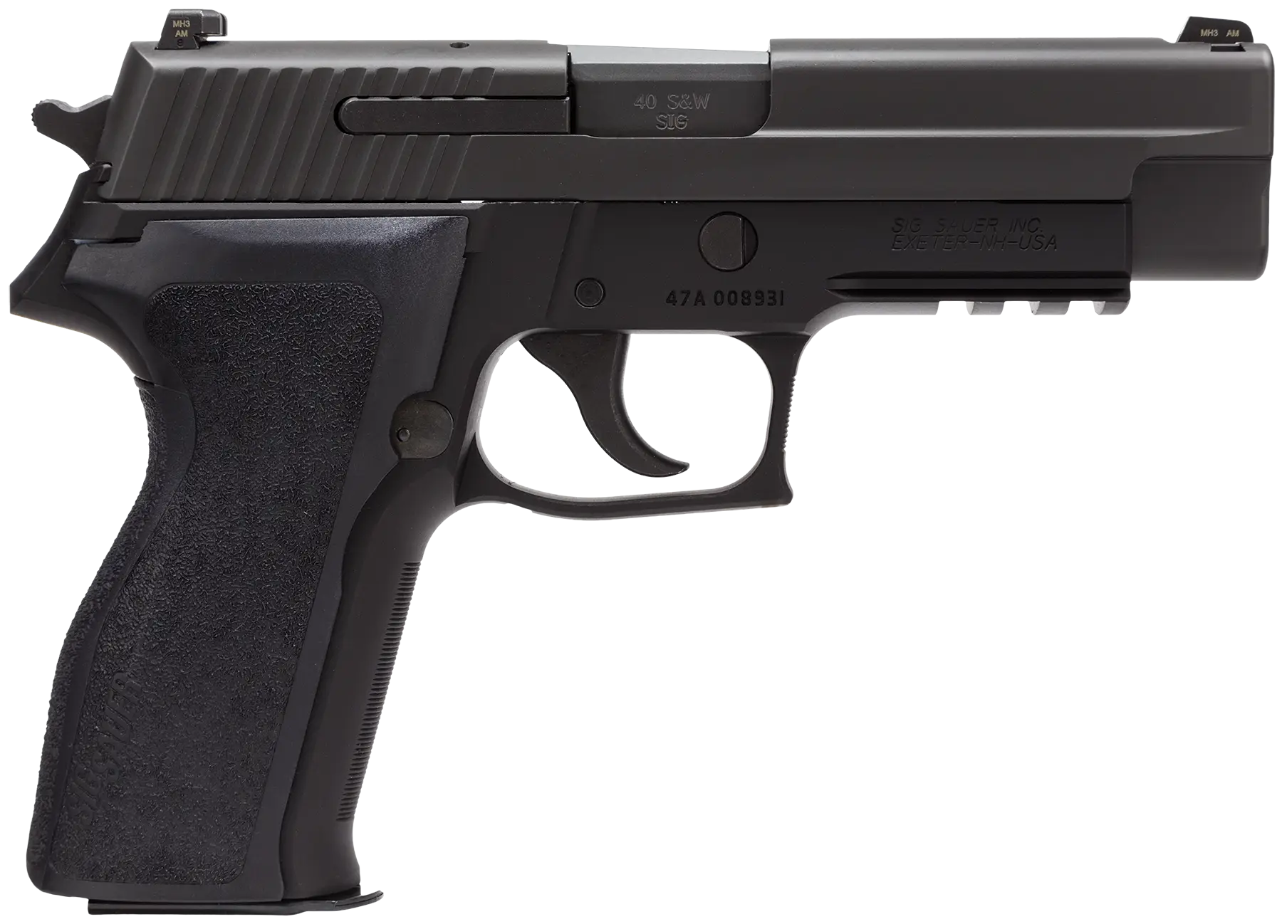 Black Tactical Semi-Automatic Handgun