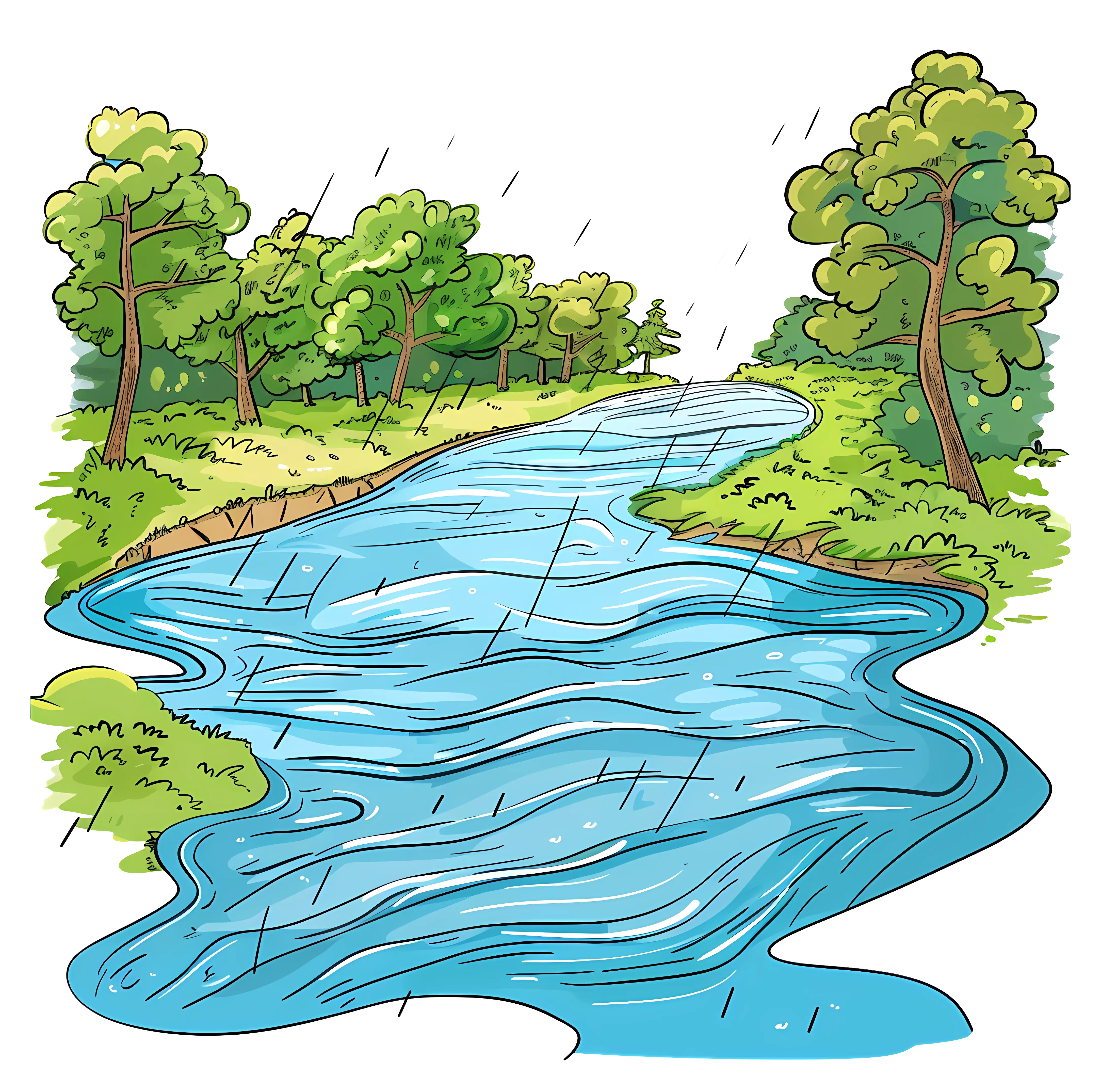 Rainy River in Forest