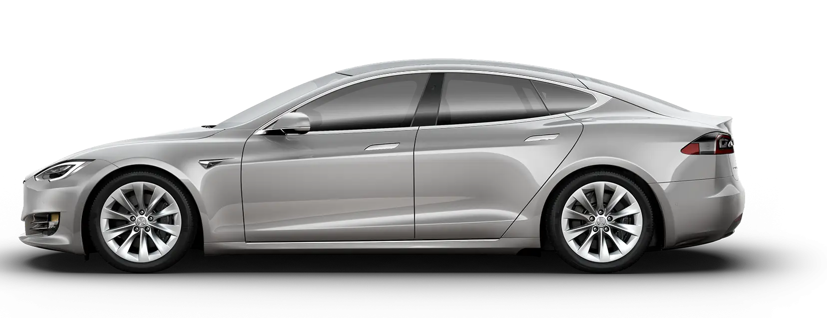 Silver Luxury Sedan Car
