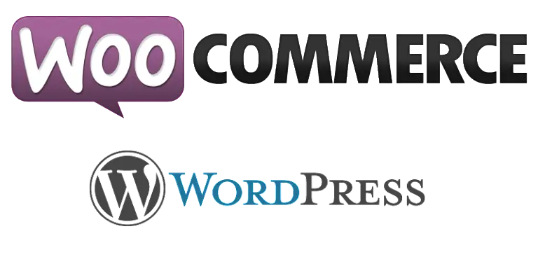 WooCommerce and WordPress Logos for E-commerce Solutions