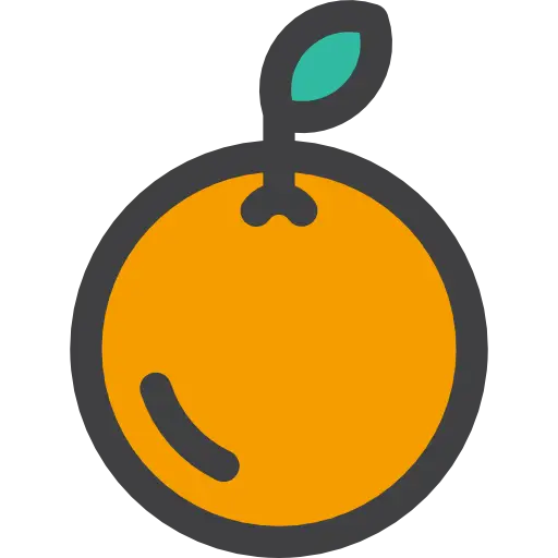 Cartoon Orange Fruit Illustration