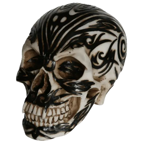 Decorative Skull with Intricate Patterns