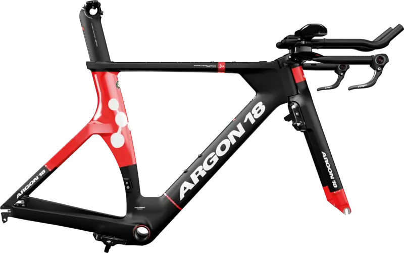Black and Red Bicycle Frame Design