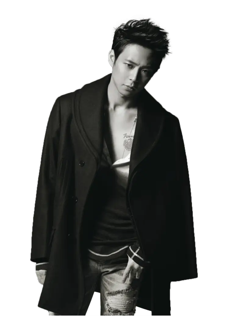 Stylish Man in Black and White