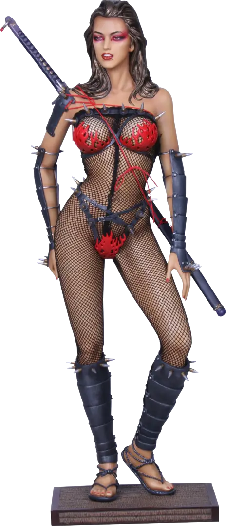 Female Warrior Figurine with Sword