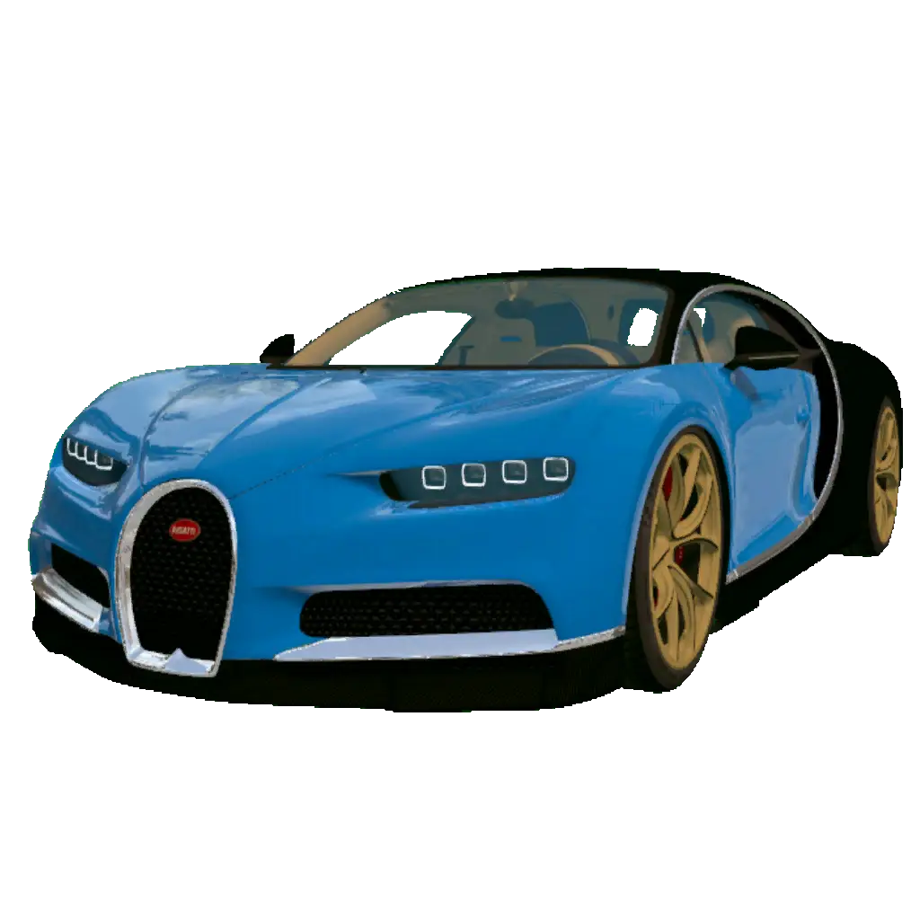 Luxury Blue Sports Car