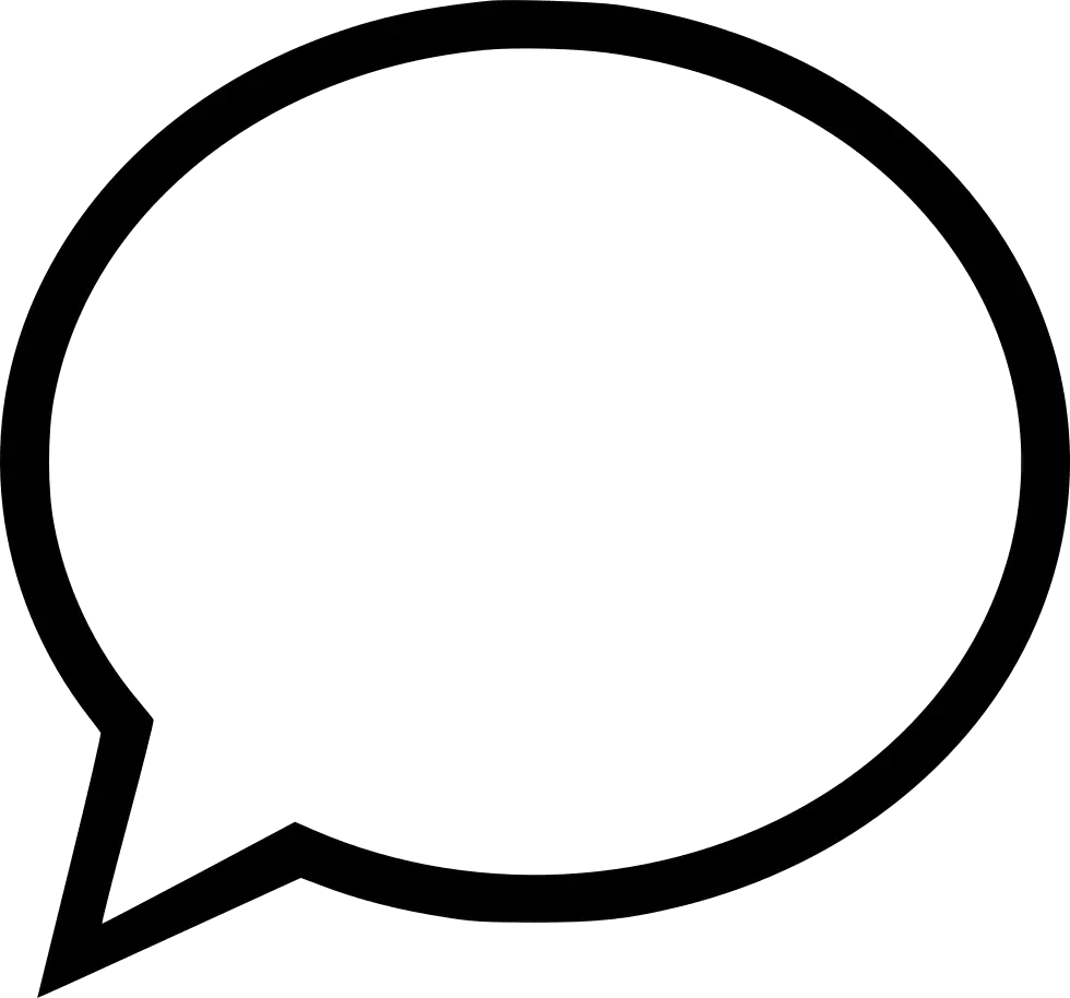 Speech Bubble Outline Icon