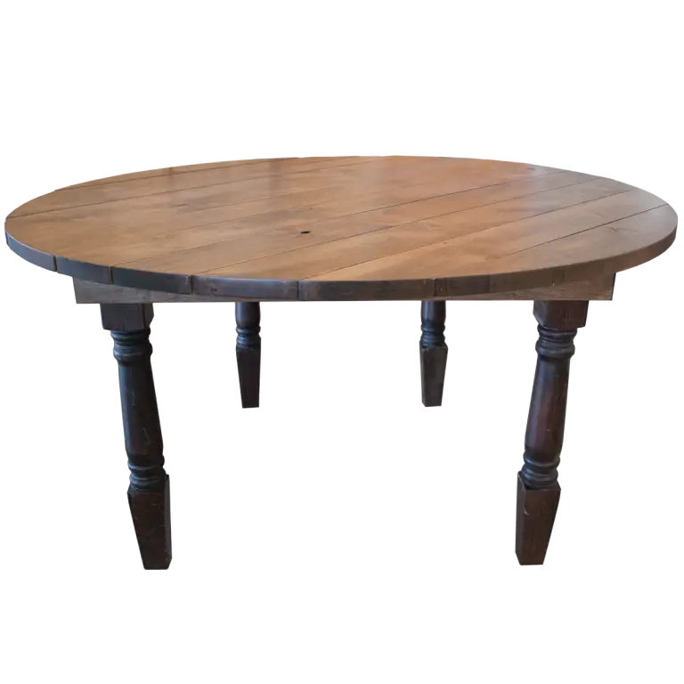 Wooden Round Table for Interior Decor